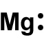 What is the electron dot structure for Magnesium